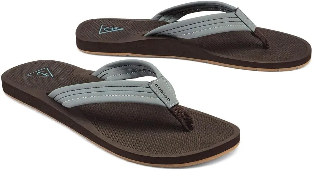 Cobian Men’s Anchor Synthetic Leather Strap Flip-Flop Sandals