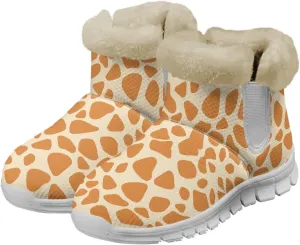 Coloranimal Womens Booties Winter Boots Womens Fuzzy Boots Winter Shoes Warm Fur Lined Snow Boots with Anti Skid Sole Walking Boots
