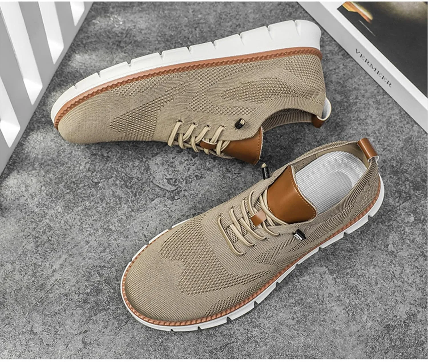 Comfofeet Ultra Comfortable Orthopedic Shoes, Breeze Mens Casual Fashion Walking Mesh Sneakers, Lightweight Soft Sole