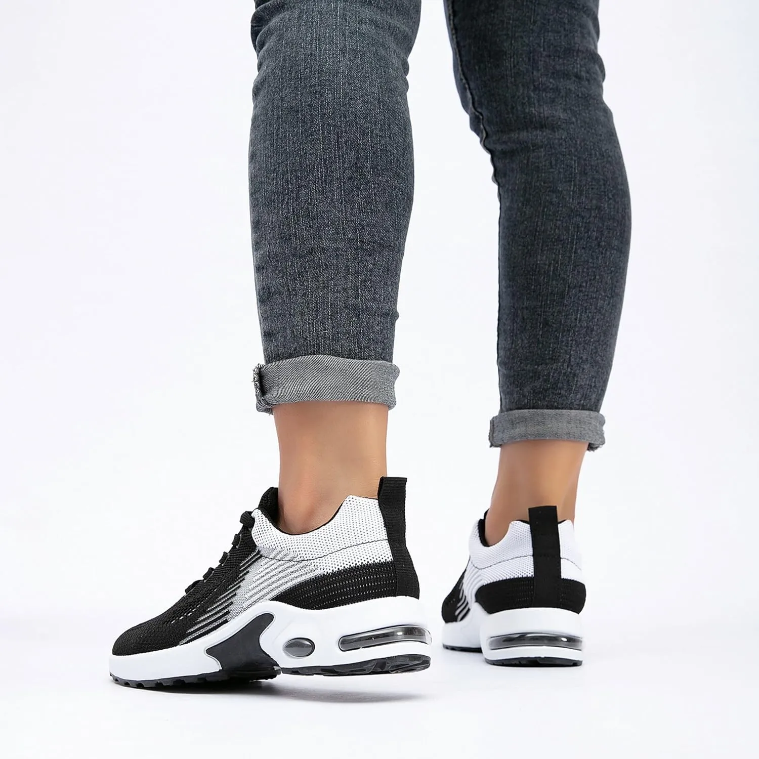 Comfort Sneaker for Women Casual Womens Walking Shoes Lightweight Breathable Mesh Air Cushion Sneaker