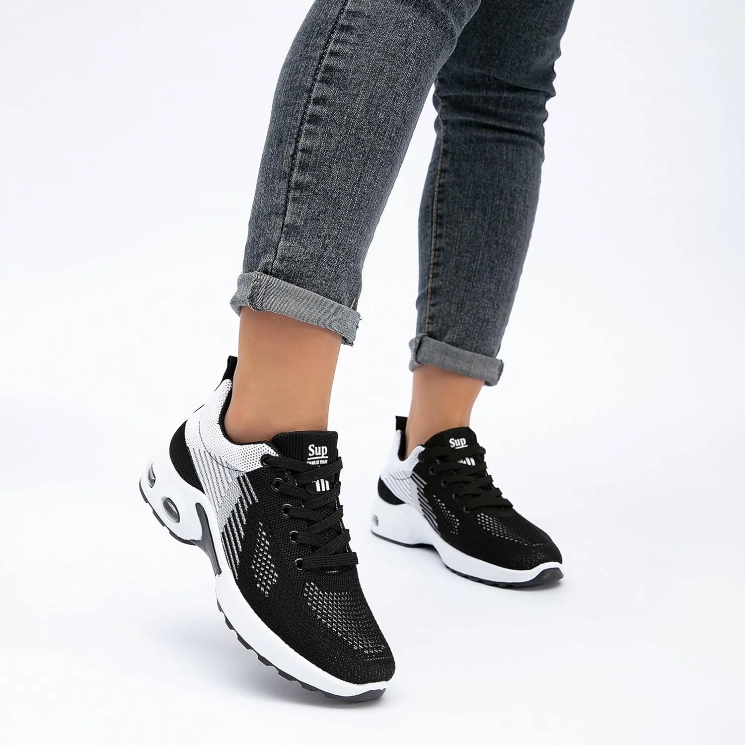 Comfort Sneaker for Women Casual Womens Walking Shoes Lightweight Breathable Mesh Air Cushion Sneaker