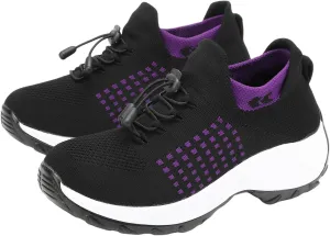 Comfort Wear Orthowear Shoes for Women&Men Orthopedic Shoes Lightweight Casual Breathable Running Walking Sneakers Non Slip Stretch Cushion Shoe Athletic Ortho Comfortwear for Plantar Fasciitis Unisex