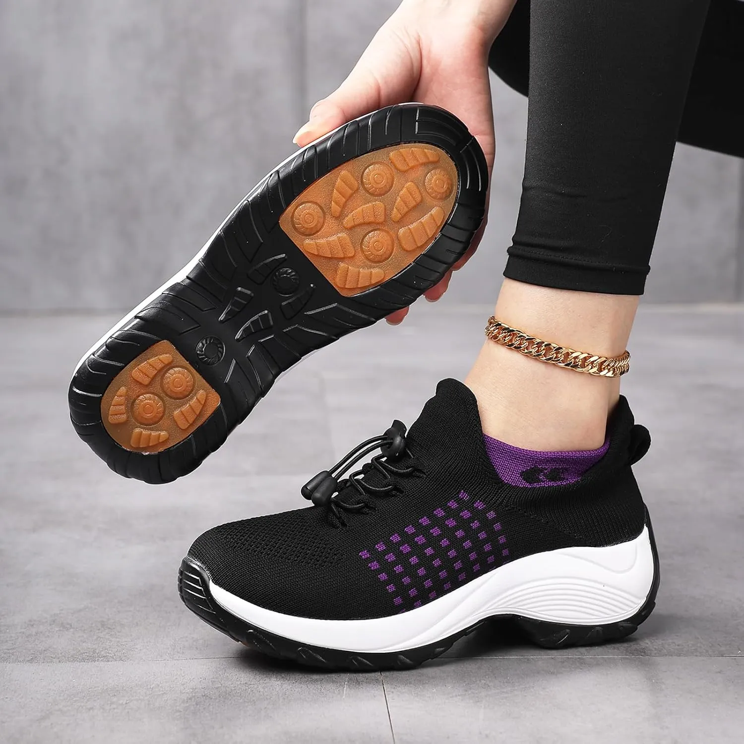 Comfort Wear Orthowear Shoes for Women&Men Orthopedic Shoes Lightweight Casual Breathable Running Walking Sneakers Non Slip Stretch Cushion Shoe Athletic Ortho Comfortwear for Plantar Fasciitis Unisex