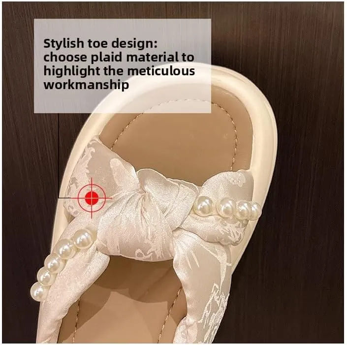 Cool slippers women's summer wear 2025 new platform beach shoes Internet celebrity women's casual lazy fashion one-word slippers