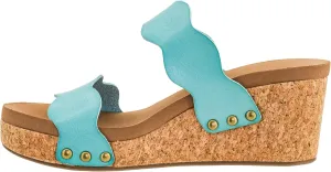 Corkys Footwear Womens Obviously Wedge - Featuring a 2.5-Inch Heel, 2 Wavy Straps, And Corkys Signature Soft EVA Insoles For All-Day Comfort and Wear - Chic and Trendy