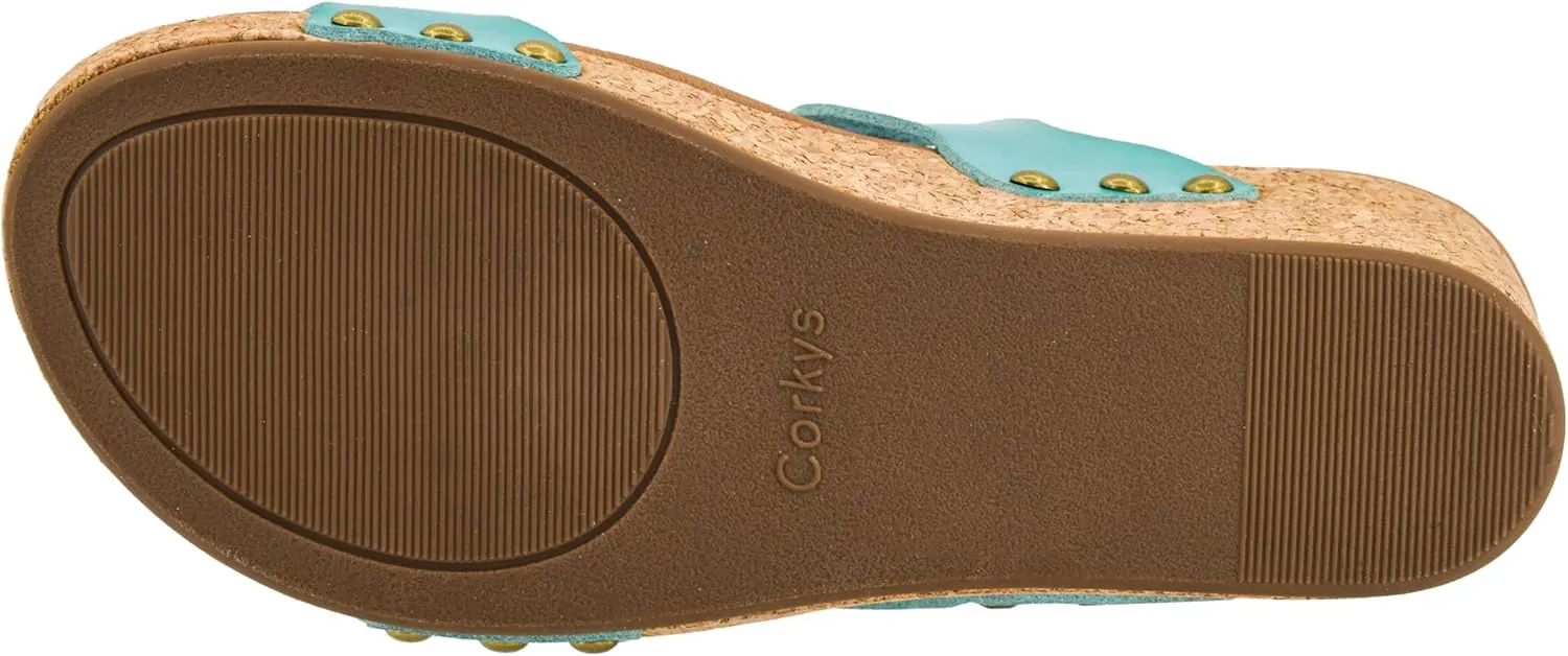 Corkys Footwear Womens Obviously Wedge - Featuring a 2.5-Inch Heel, 2 Wavy Straps, And Corkys Signature Soft EVA Insoles For All-Day Comfort and Wear - Chic and Trendy
