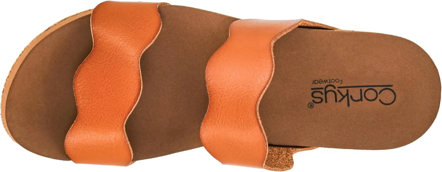 Corkys Footwear Womens Obviously Wedge - Featuring a 2.5-Inch Heel, 2 Wavy Straps, And Corkys Signature Soft EVA Insoles For All-Day Comfort and Wear - Chic and Trendy