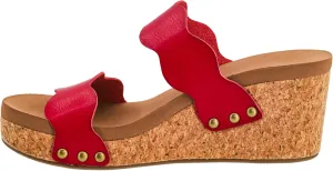 Corkys Footwear Womens Obviously Wedge - Featuring a 2.5-Inch Heel, 2 Wavy Straps, And Corkys Signature Soft EVA Insoles For All-Day Comfort and Wear - Chic and Trendy