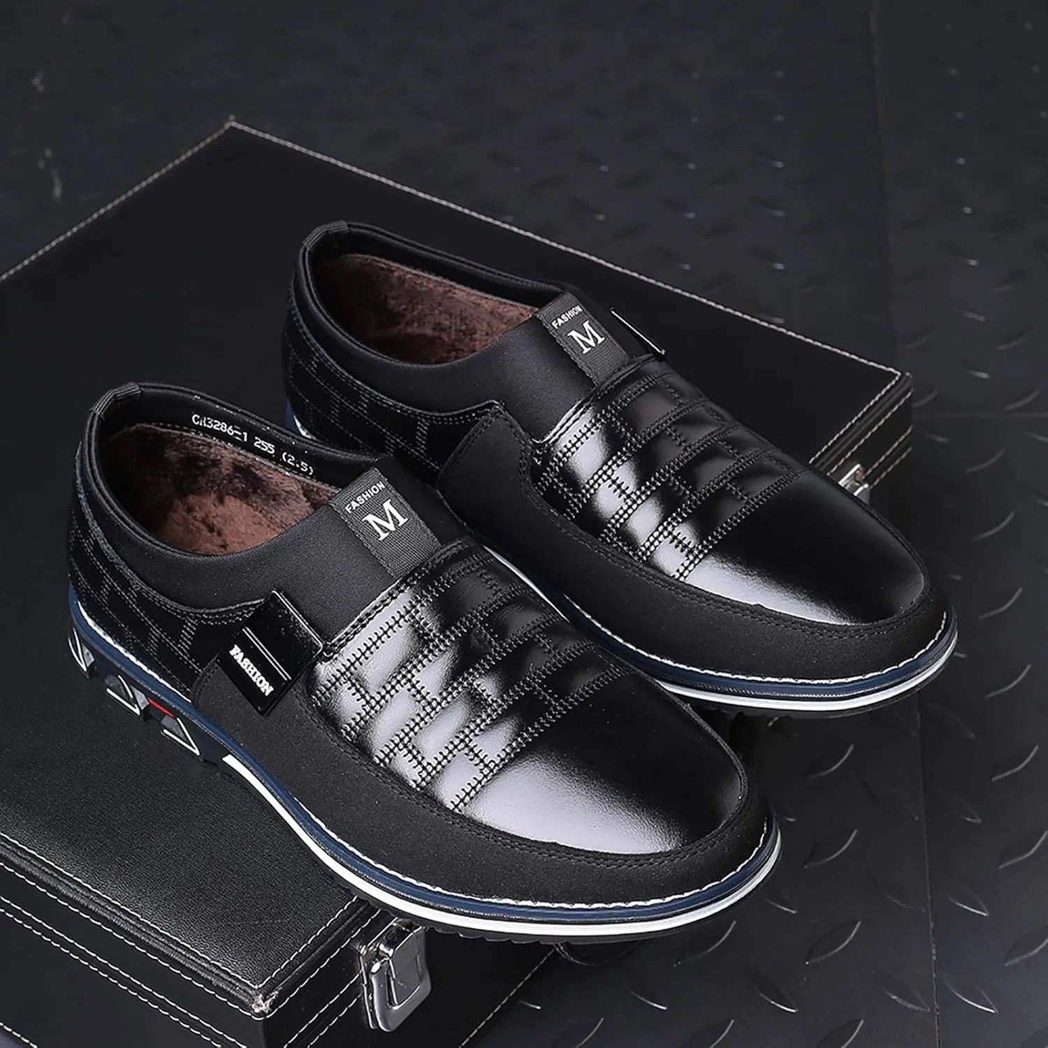 COSIDRAM Mens Casual Shoes Sneakers Loafers Comfort Walking Shoes for Male Business Work Office Dress