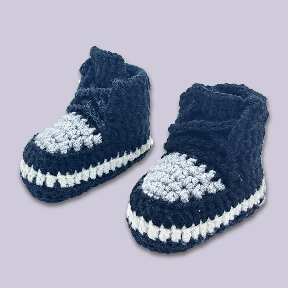 Crochet Baby Shoes for Boys & Girls, Soft, Warm, Comfortable Sneakers for Infants & Toddlers