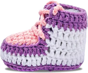 Crochet Baby Shoes for Boys & Girls, Soft, Warm, Comfortable Sneakers for Infants & Toddlers