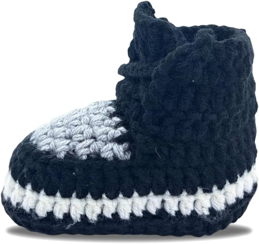 Crochet Baby Shoes for Boys & Girls, Soft, Warm, Comfortable Sneakers for Infants & Toddlers