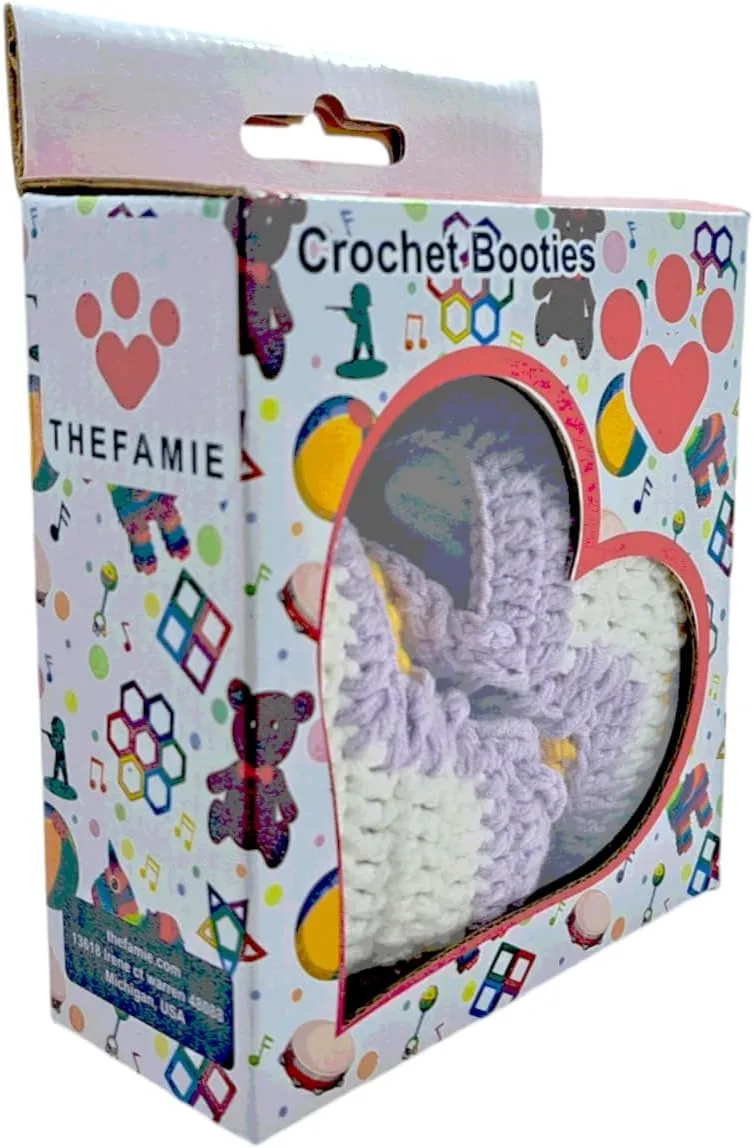 Crochet Baby Shoes for Boys & Girls, Soft, Warm, Comfortable Sneakers for Infants & Toddlers