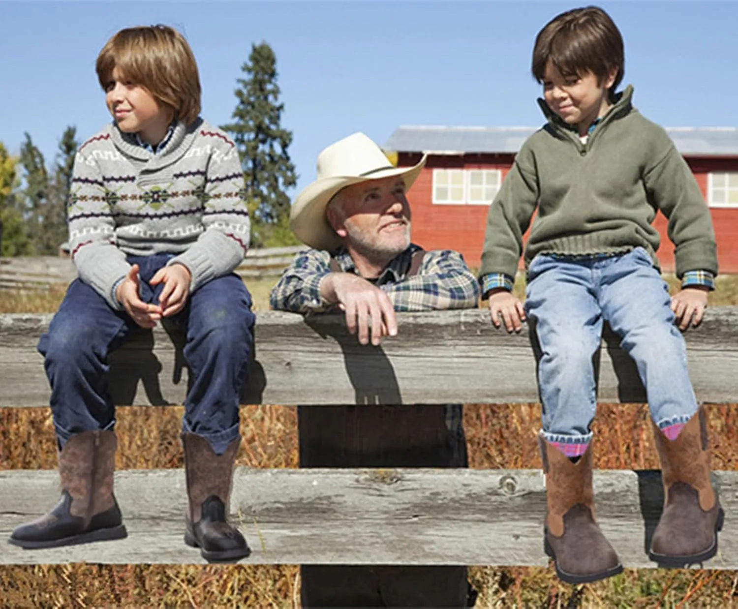DADAWEN Kids Cowgirl Cowboy Western Boots Boys Girls Mid Calf Riding Shoes With Side Zipper (Toddler/Little Kid/Big Kid)