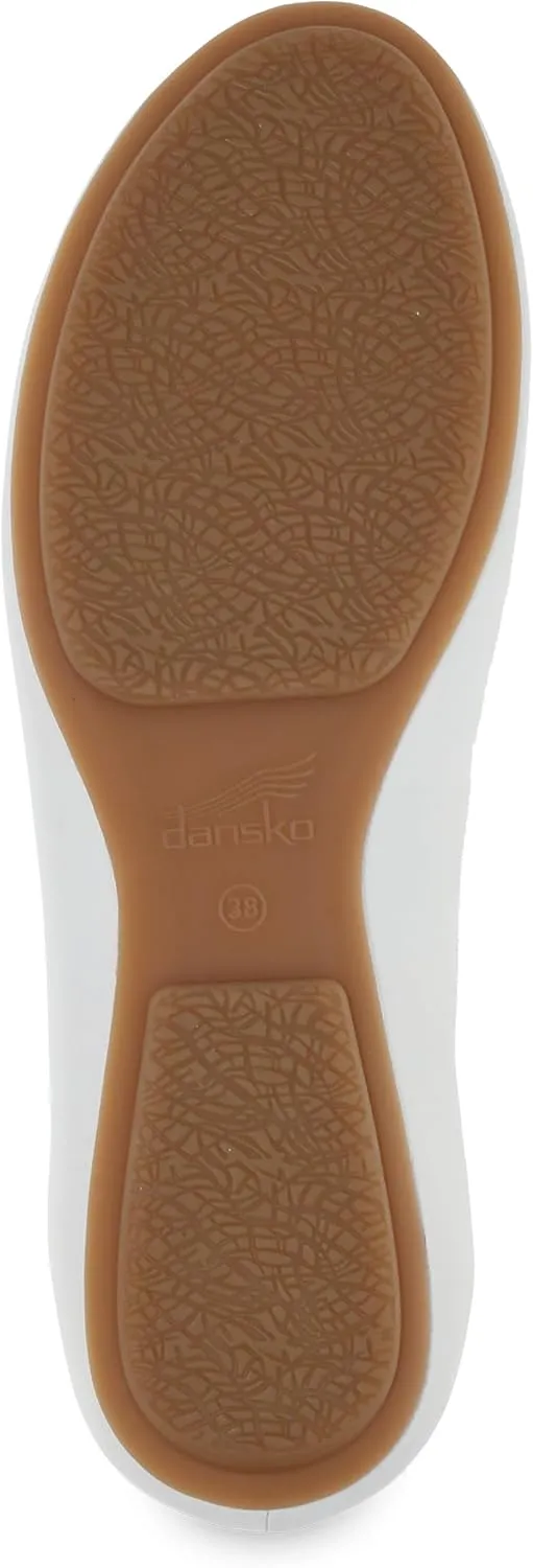 Dansko Mollie Slip-On Ballerina Flats for Women – Built-in Wedge with Arch Support – Versatile Casual to Dressy Footwear – Lightweight Rubber Outsole