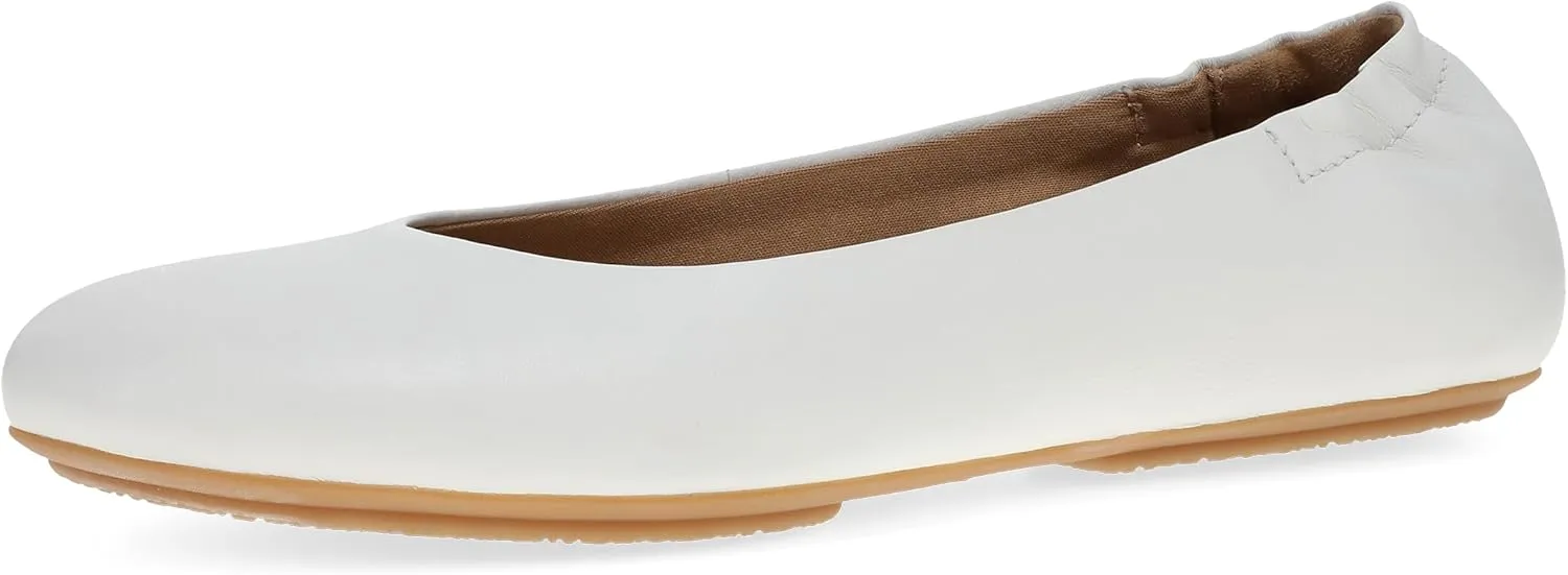 Dansko Mollie Slip-On Ballerina Flats for Women – Built-in Wedge with Arch Support – Versatile Casual to Dressy Footwear – Lightweight Rubber Outsole