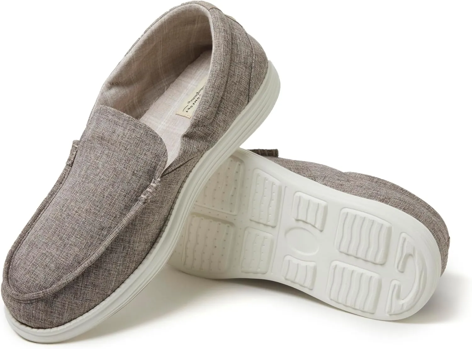 Dearfoams Men's Ronan Lightweight Casual Slip on Shoes Loafer