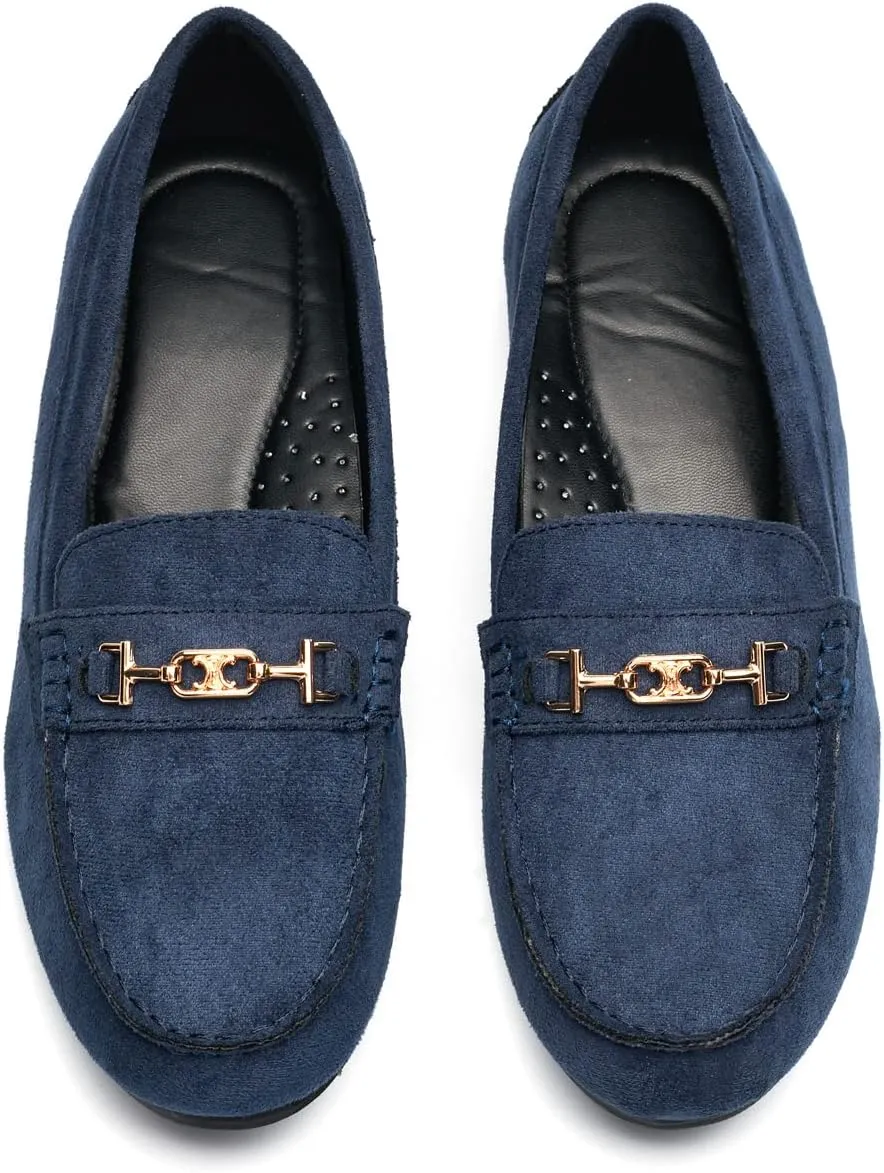 DeYashopin Women's Loafer Shoes Leisure Slip On Work Shoes Comfort Walking Flats