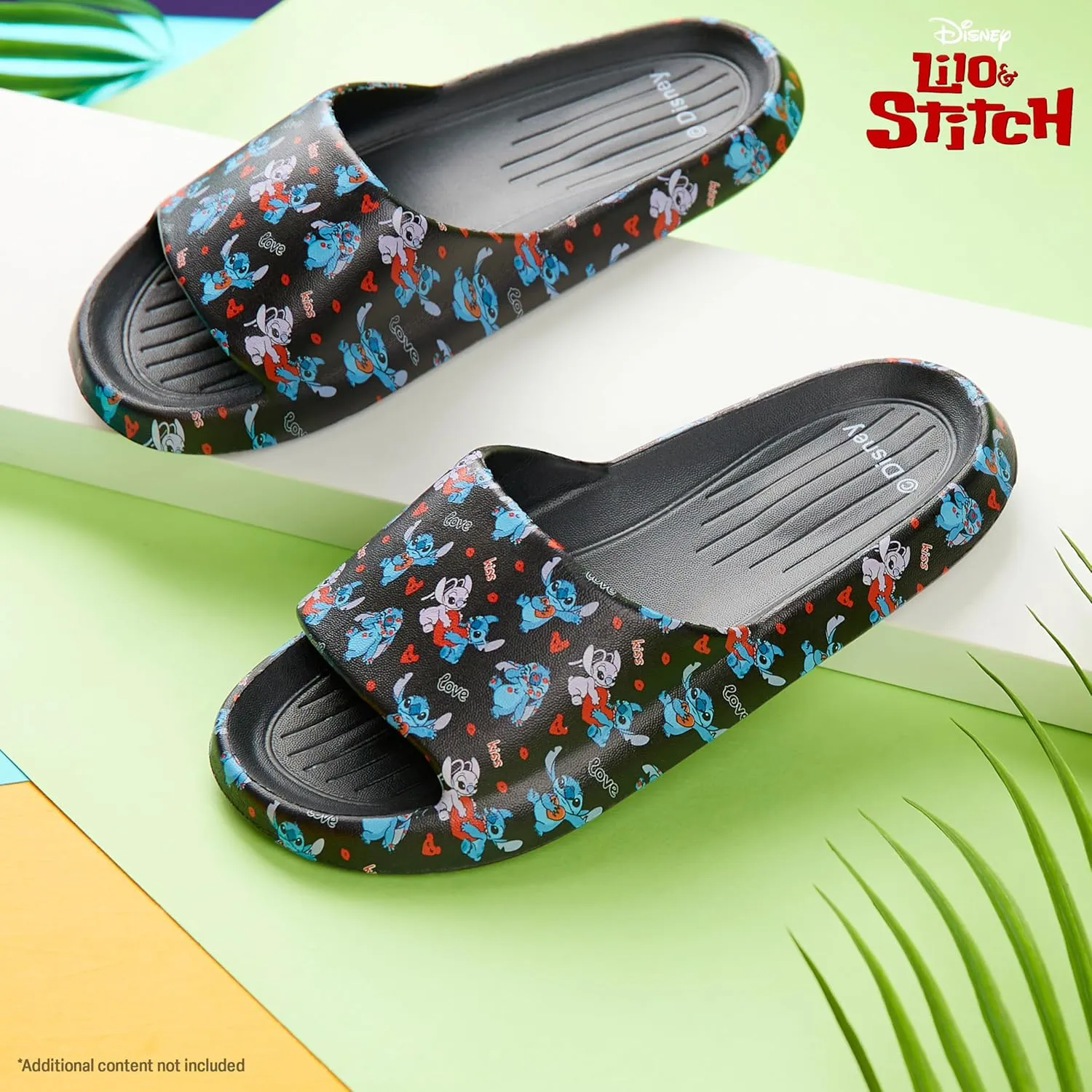 Disney Stitch Girls Sliders, Beach or Pool Shoes for Kids - Stitch Gifts