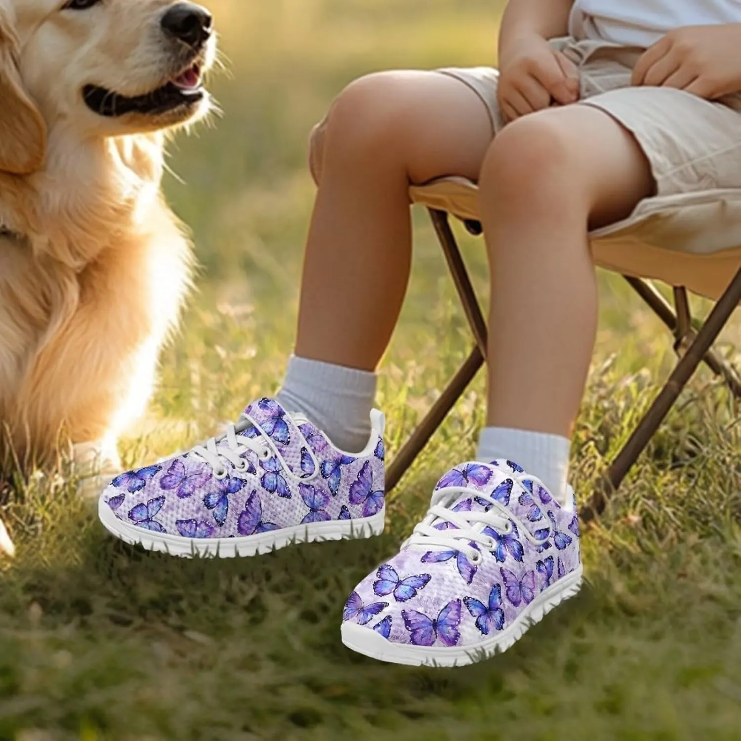 Doojoayie Slip On Shoes for Girls Soft Sole School Tennis Shoes Hook and Loop