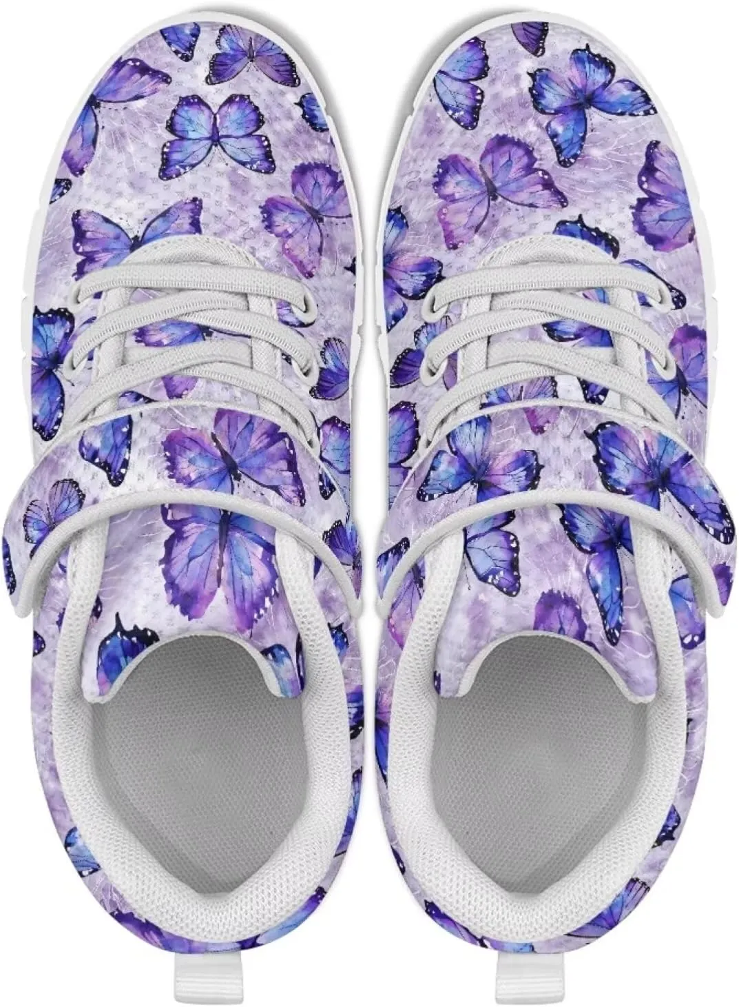 Doojoayie Slip On Shoes for Girls Soft Sole School Tennis Shoes Hook and Loop