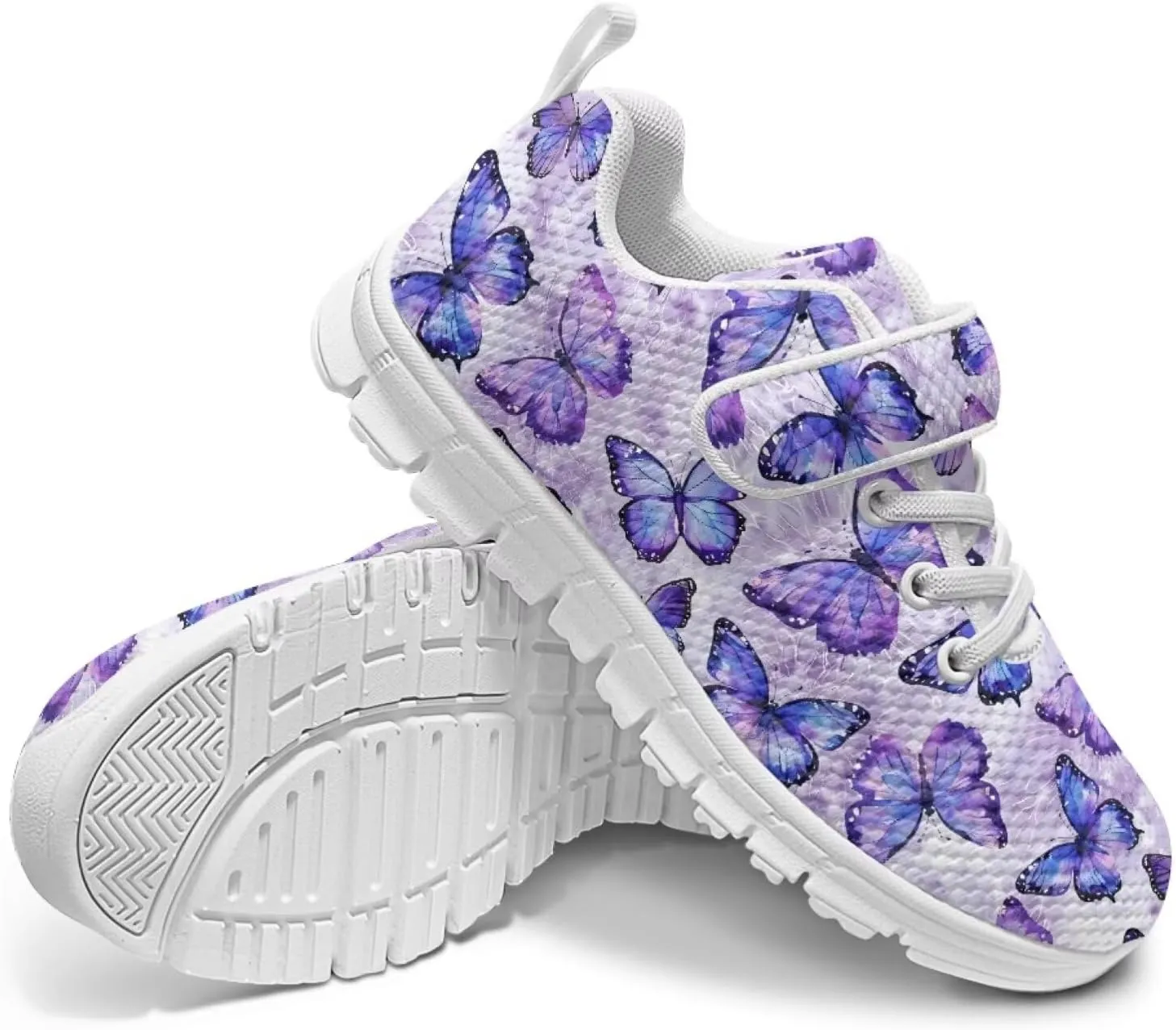 Doojoayie Slip On Shoes for Girls Soft Sole School Tennis Shoes Hook and Loop