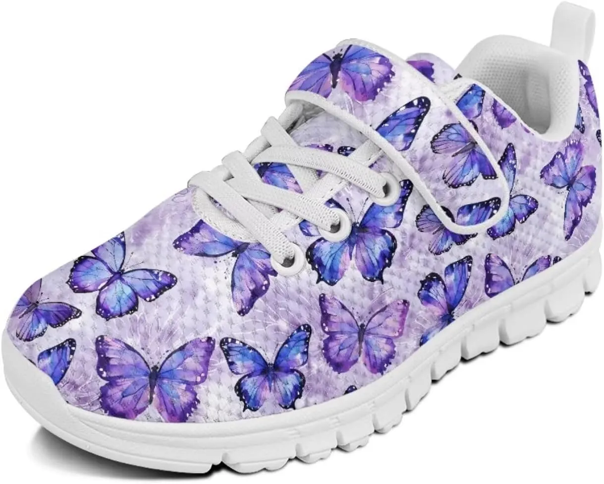 Doojoayie Slip On Shoes for Girls Soft Sole School Tennis Shoes Hook and Loop