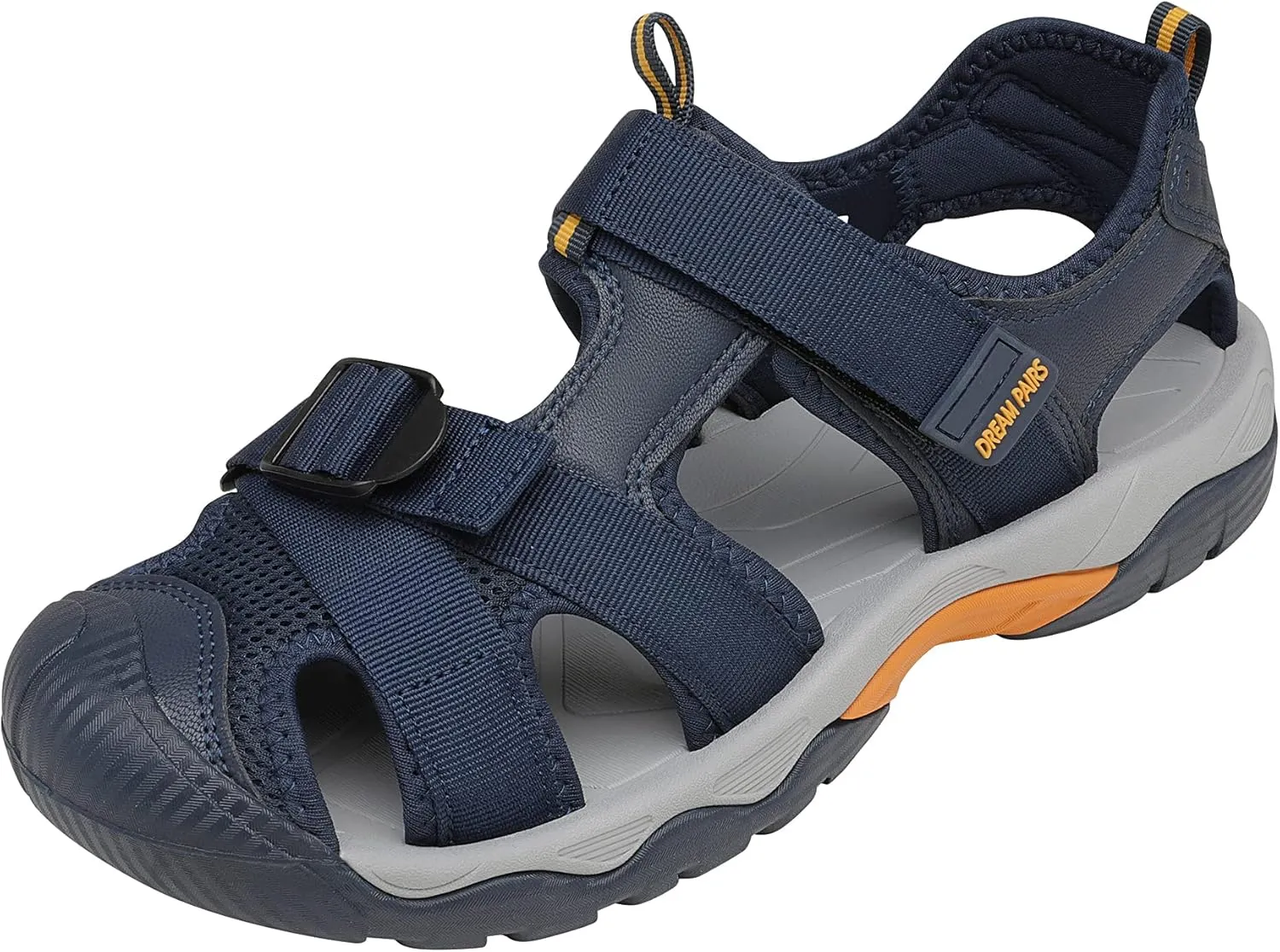 DREAM PAIRS Men’s Sport Outdoor Hiking Sandals Closed Toe Athletic Adventure Beach Fisherman Water Sandals