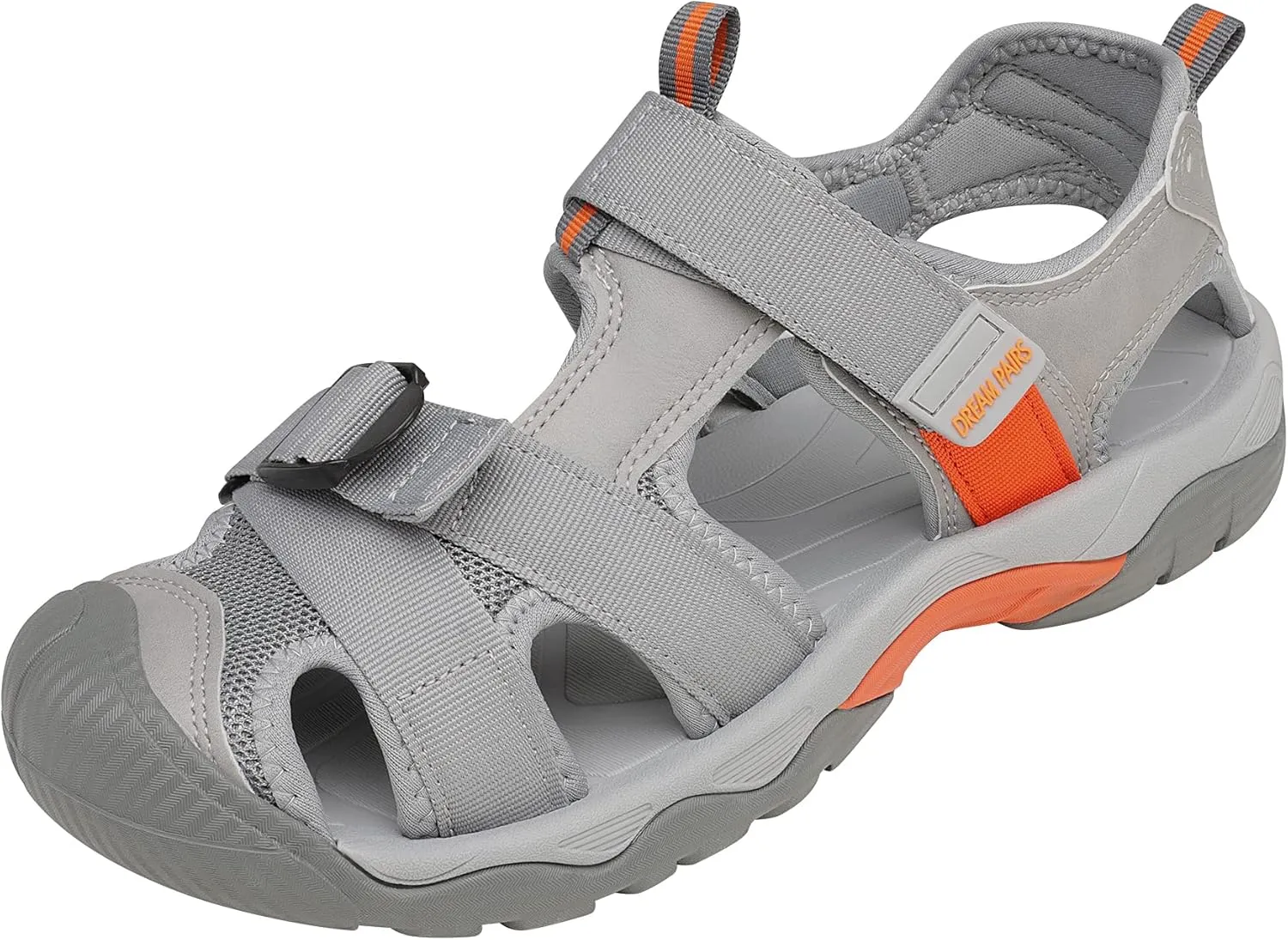 DREAM PAIRS Men’s Sport Outdoor Hiking Sandals Closed Toe Athletic Adventure Beach Fisherman Water Sandals