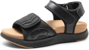 DREAM PAIRS Walking Sandals Women Arch Support Platform Sandals Comfortable Open Toe Hiking Summer Shoes Lightweight Outdoor Athletic Sport Water Sandals