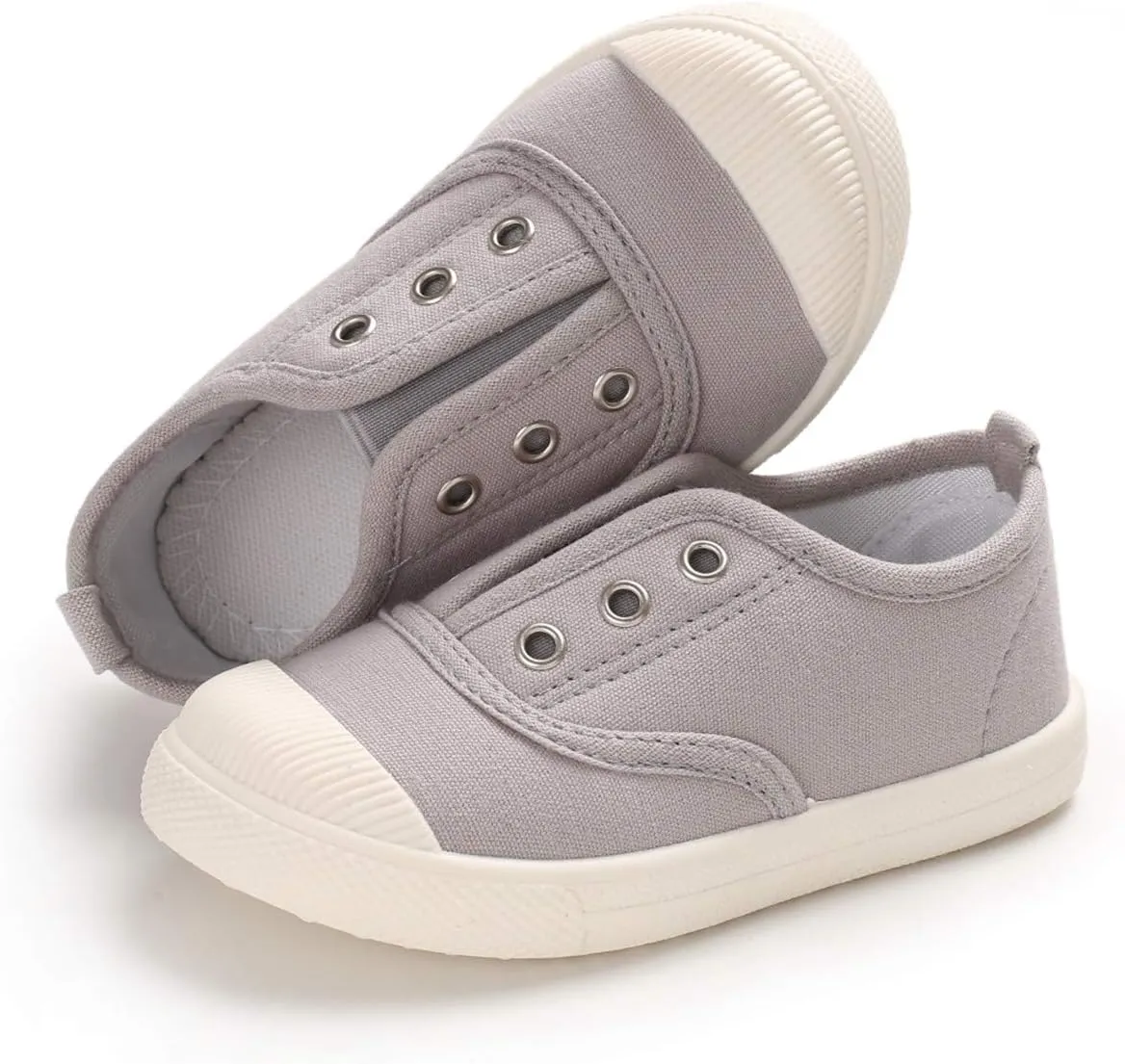 E-FAK Toddler Shoes Boys Girls Canvas Sneaker Slip-On Kids Shoes Light Weight Fashion Casual Running Shoes(Toddle/Little Kids/Baby)
