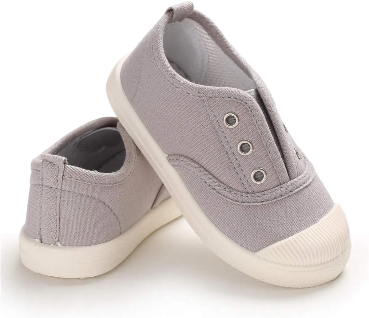 E-FAK Toddler Shoes Boys Girls Canvas Sneaker Slip-On Kids Shoes Light Weight Fashion Casual Running Shoes(Toddle/Little Kids/Baby)