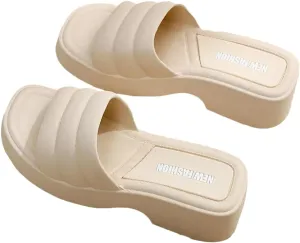 Epsion Women Summer Slipper Indoor Shower Open Toe Beach House Shoes Outdoor House Sandals 2025