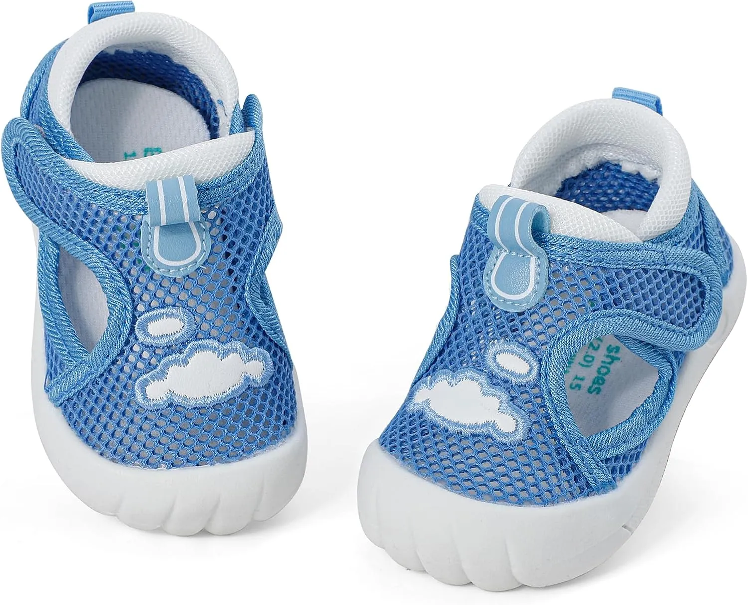 ESTAMICO Baby Girls' Summer Sandals Toe Protection Athletic Sports Sandal Non-Slip First Walking Shoes