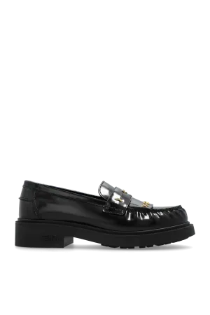 Fendi Leather shoes type loafers in BLACK - 39