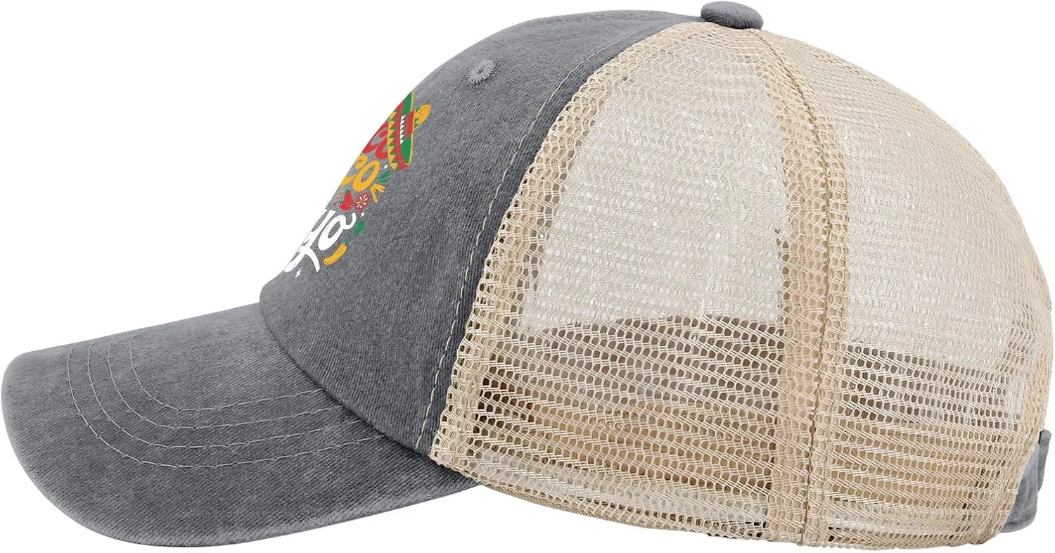Fiesta Squad Cinco De Mayo Hats for Women Baseball Caps Soft Washed Dad Hats Fitted