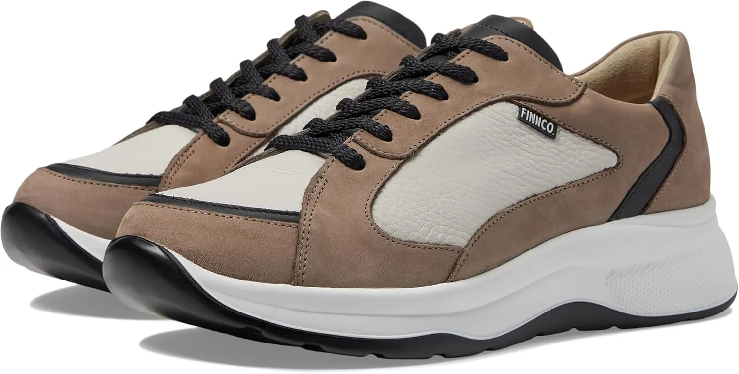 Finn Comfort Piccadilly Gravel/Schwarz/Beige Nubuk/Nuri/Hillcrest UK 4.5 (US Women's 7) Medium