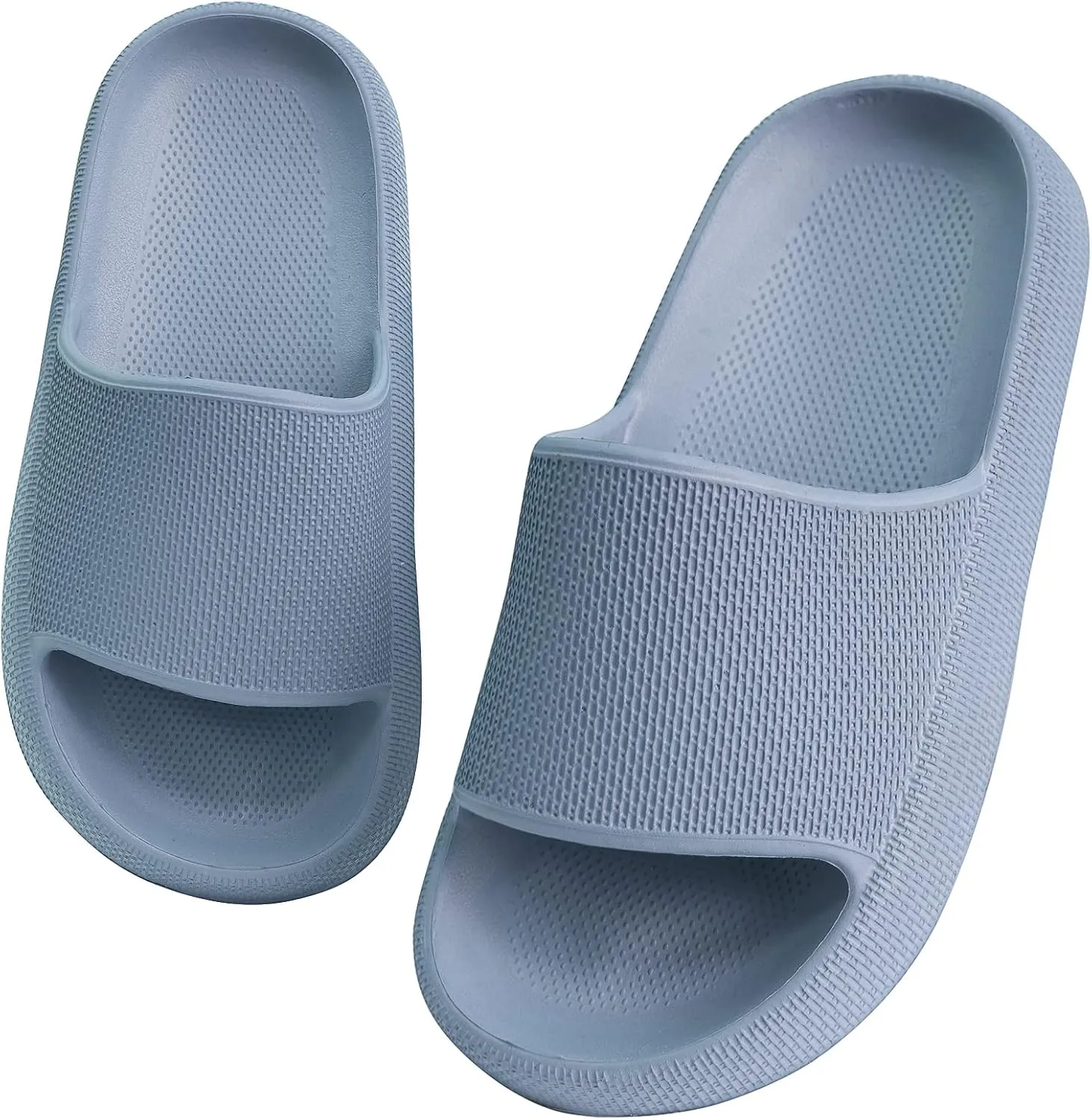 FJWYSANGU Kids Cloud Slides丨Boys Girls Bathroom Shower Sandals丨Open Toe Thick Sole Slip on Slippers丨Summer Non-slip Beach Pool Shoes