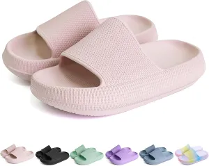 FJWYSANGU Kids Cloud Slides丨Boys Girls Bathroom Shower Sandals丨Open Toe Thick Sole Slip on Slippers丨Summer Non-slip Beach Pool Shoes