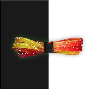 Flat Reflective Runner Shoe Laces Safety Luminous Glowing Shoelaces Unisex for Sport Basketball Canvas Shoes (Color : Red, Length : 140CM)