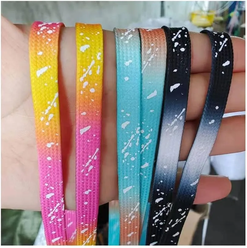 Flat Reflective Runner Shoe Laces Safety Luminous Glowing Shoelaces Unisex for Sport Basketball Canvas Shoes (Color : Red, Length : 140CM)