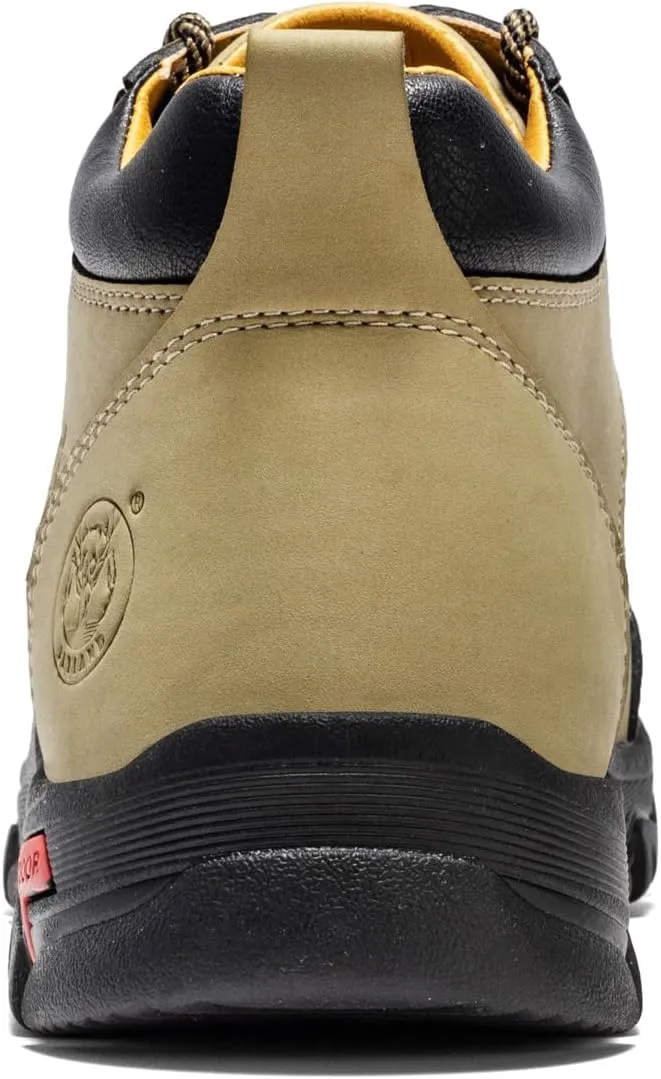 FLYLAND Men's Casual Leather Shoes Chukka Ankle Boots Handmade Fashion Shoes Non Slip Breathable Comfortable Mid Top for Driving Walking Outdoor