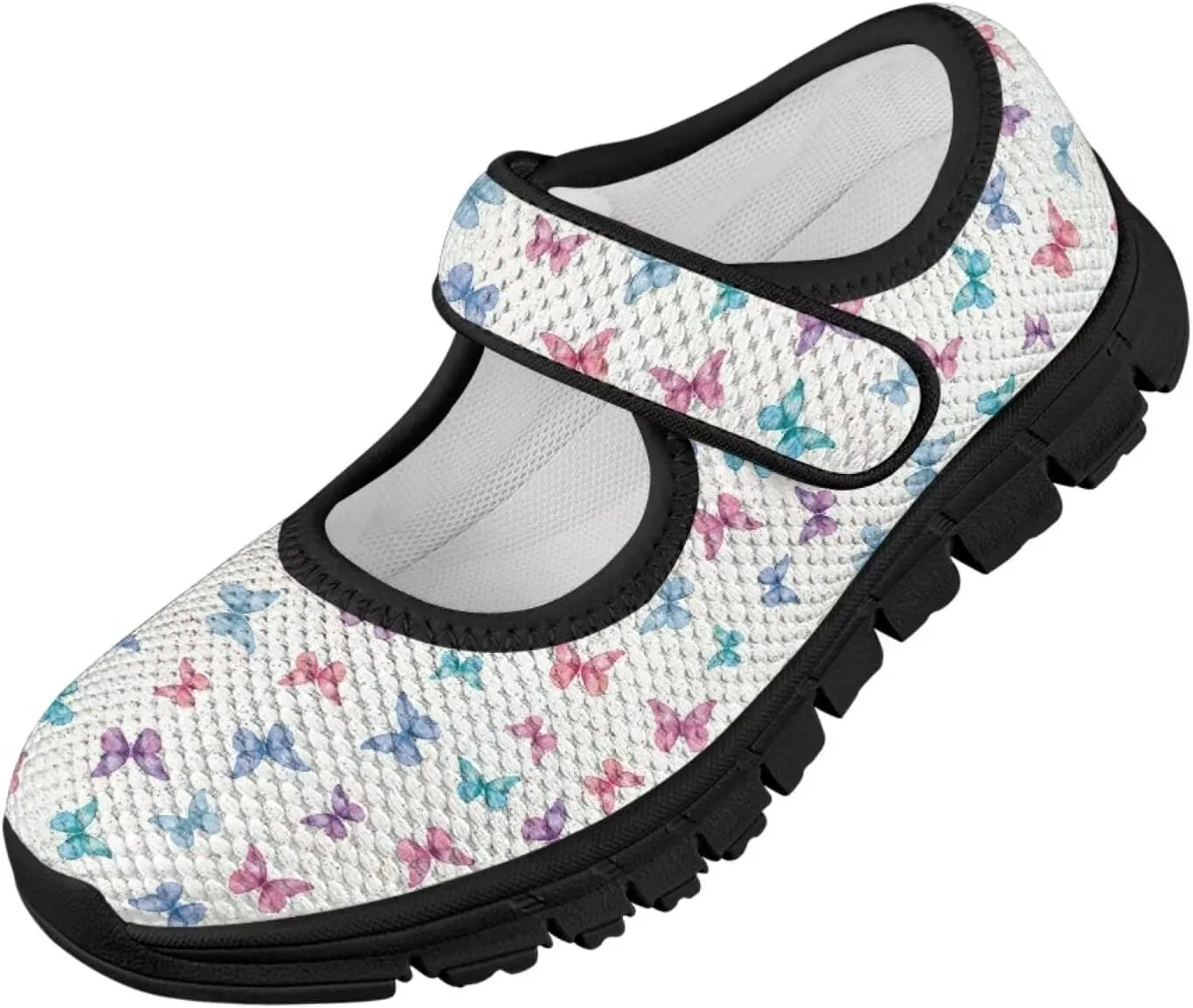Forchrinse Toddler Girls Mary Jane Flats,Breathable Slip on Comfort Dragonfly Platform Mary Jane for Kids Dress Shoes School Walking Shoes