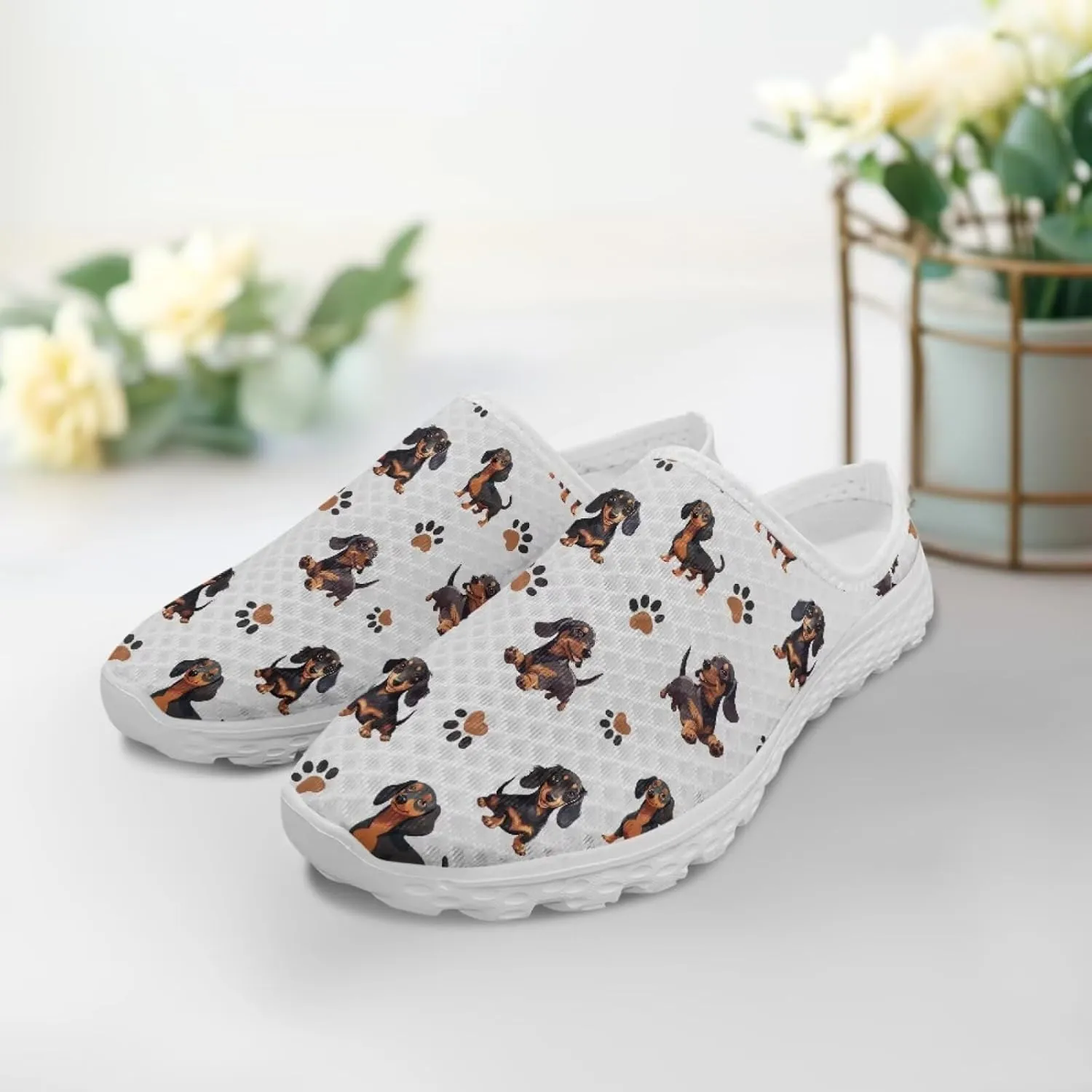 Forchrinse Women's Mules & Clogs Soft Mesh Slip on Walking Sneakers Lightweight Work Nursing Shoes US-5.5-13