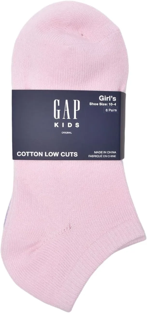 GAP Girls Low Cut Socks, Multi-Pack Kids Socks, Soft & Stretchy, Comfortable