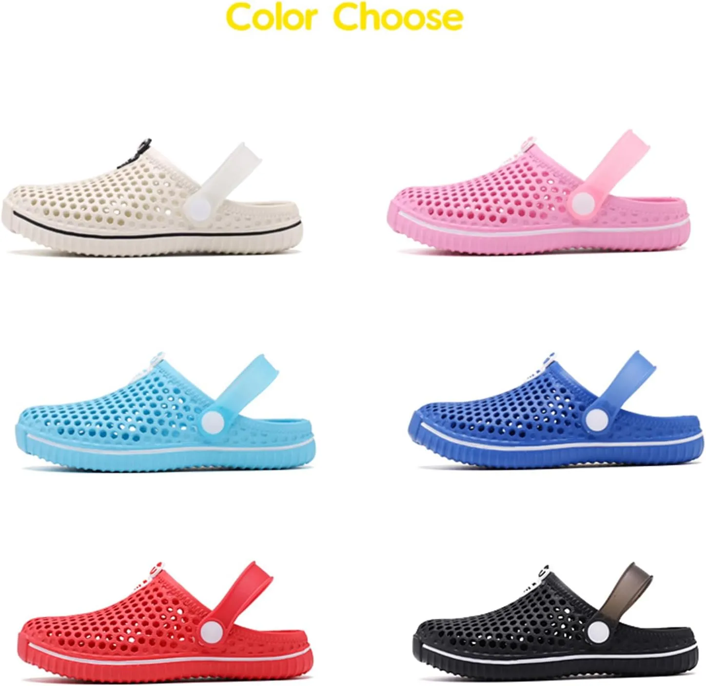 Garden Shoes Breathable for Boys Girls : Kids Lightweight Mesh Hole Slip-On Clogs for Beach Pool Little Kids Summer Closed Toe Slippers Sandals for Indoor Outdoor