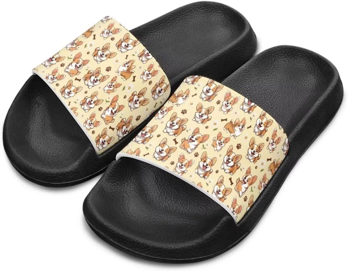 Girls Boys Slide Sandals Kids Summer Comfortable Slippers Slip On for Outdoor Beach Pool Shower Fit Little Big Kids