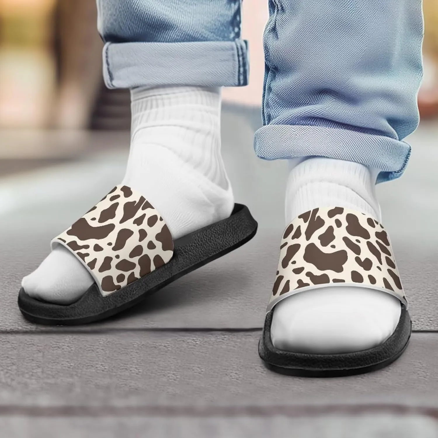 Girls Boys Slide Sandals Kids Summer Comfortable Slippers Slip On for Outdoor Beach Pool Shower Fit Little Big Kids