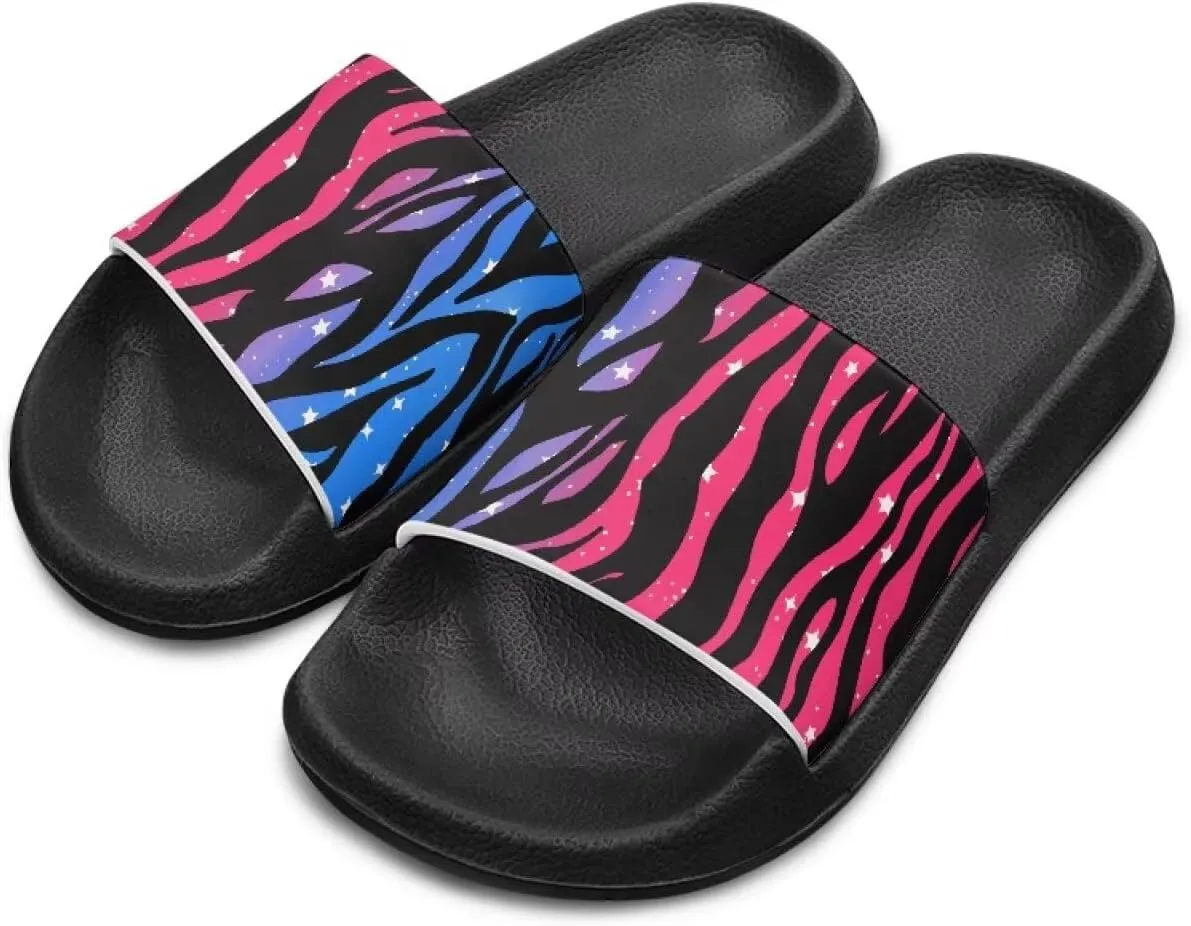 Girls Boys Slide Sandals Kids Summer Comfortable Slippers Slip On for Outdoor Beach Pool Shower Fit Little Big Kids