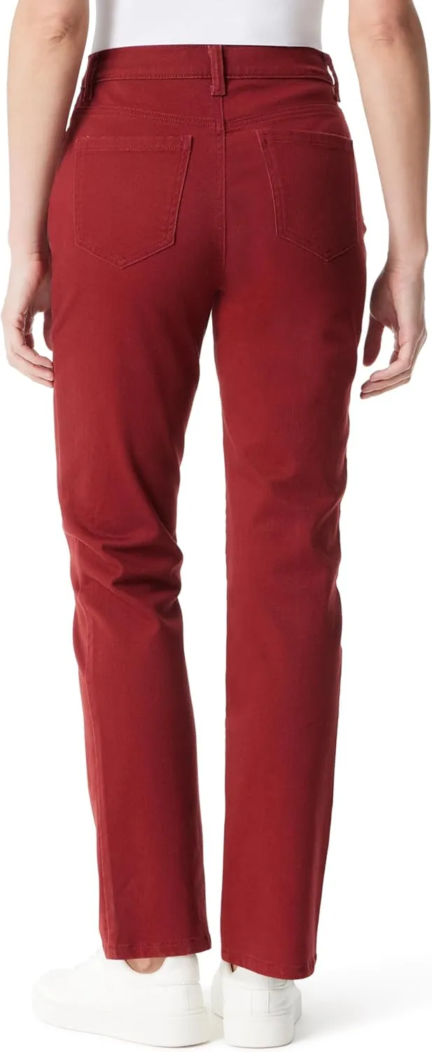 Gloria Vanderbilt Women's Amanda Corduroy High Rise Straight Leg Pant Standard